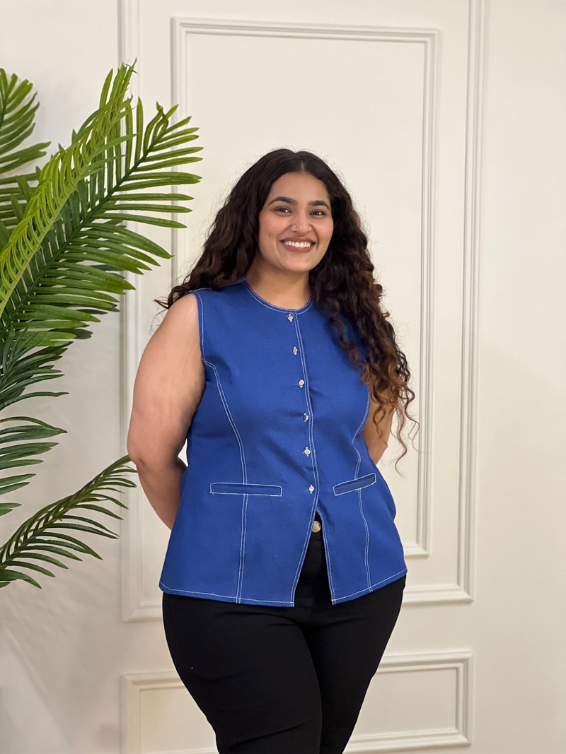 Denim Vest Top