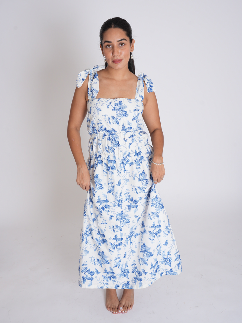 Toile Printed Midi Dress