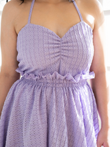 Lavender Crochet Top