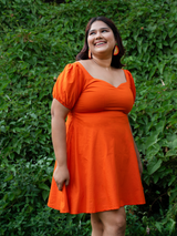 Orange Short Dress