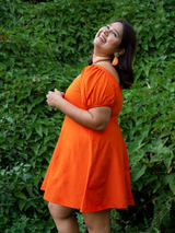 Orange Short Dress