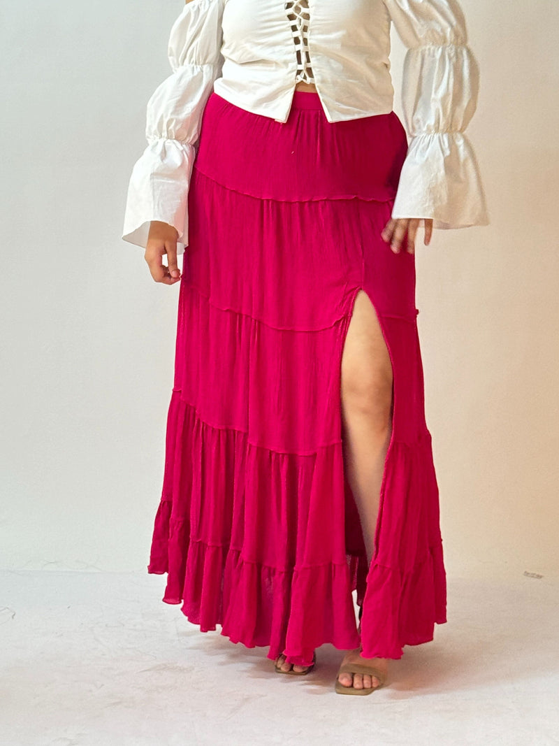 Emily Pink Maxi Skirt