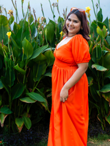 Orange Maxi Dress