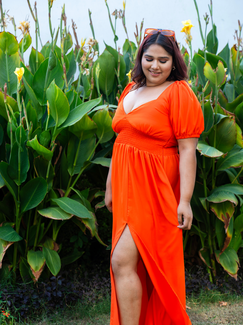 Orange Maxi Dress