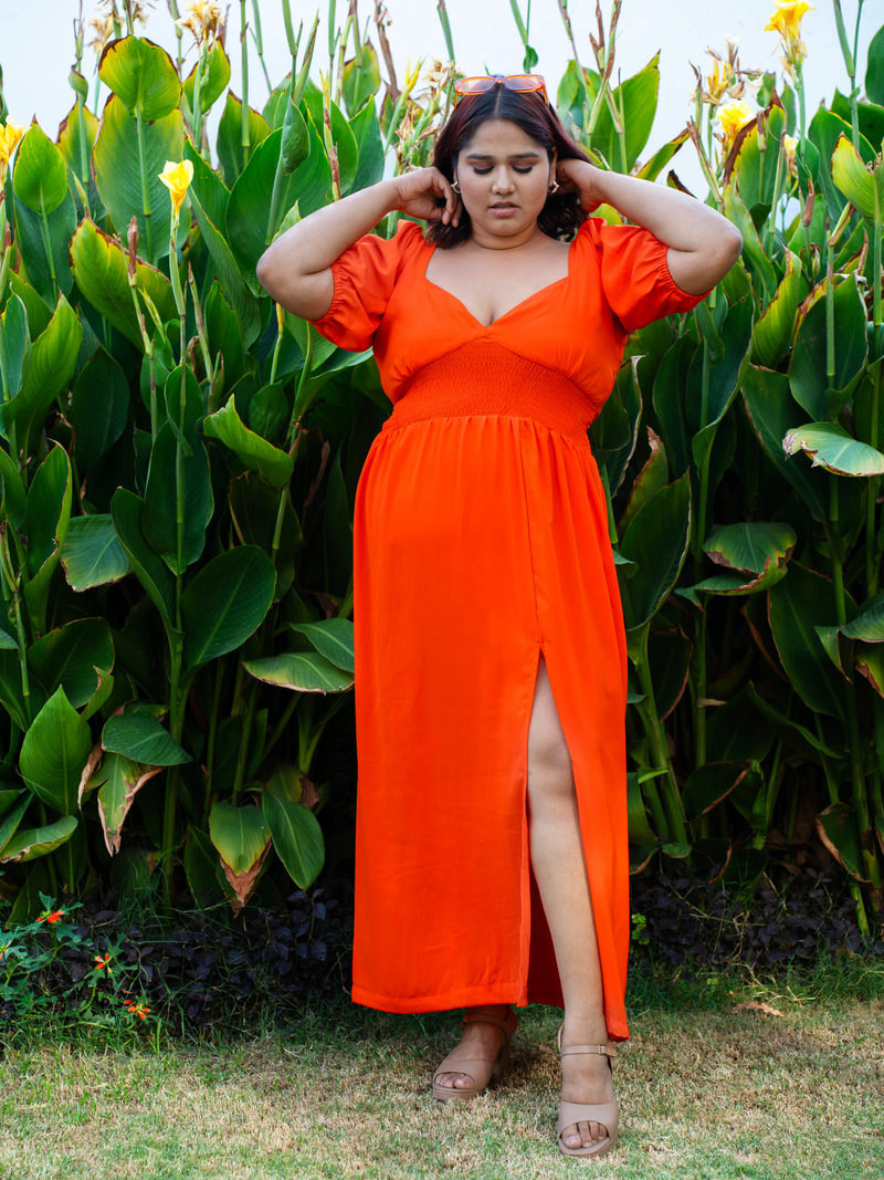 Orange Maxi Dress