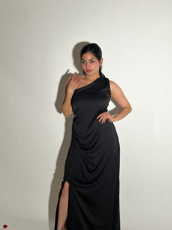 Midnight Kiss Long Black Dress