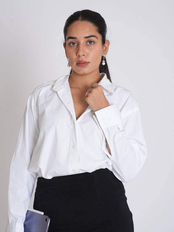 Corporate Girly White Shirt