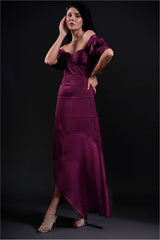 Sophia Burgundy Gown Dress