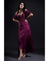 Sophia Burgundy Gown Dress